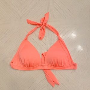 Coral color triangle bikini top!Perfect co…